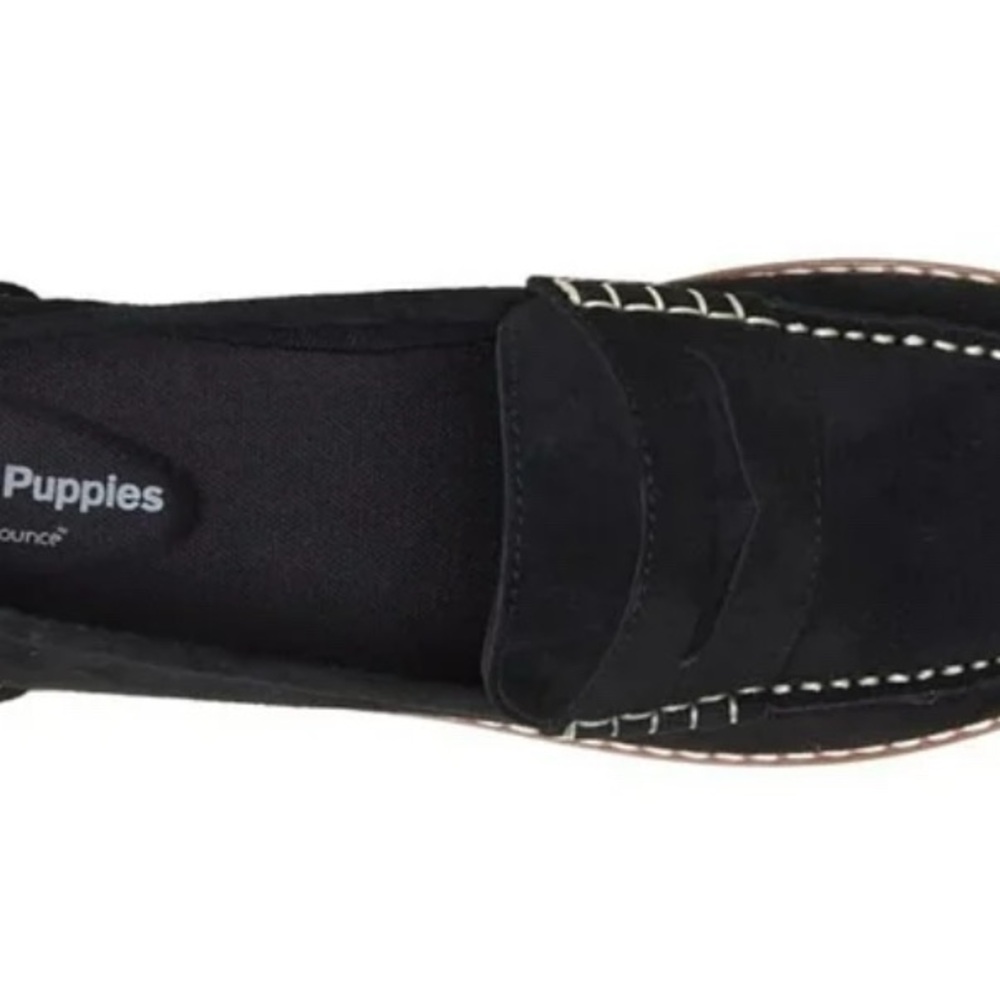 Hush Puppies Bounce Wren Black Suede Penny Loafer Sz 8 NWOB - Picture 5 of 14
